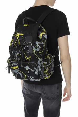 'splash print' patterned backpack, zdjęcie 2 'splash print' patterned backpack od Burberry